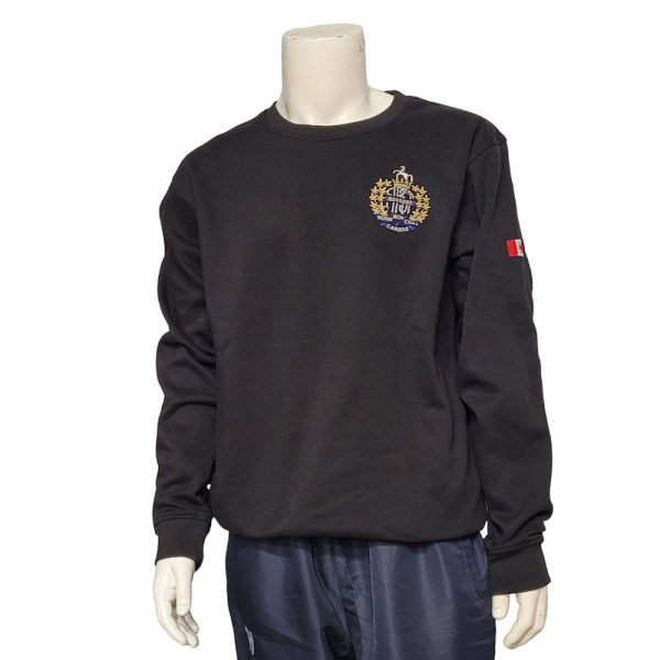 Crewneck with Embrodered Regimental Crest