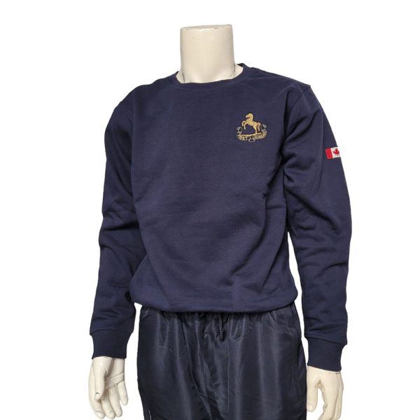 Crewneck with Embrodered Collar Dog