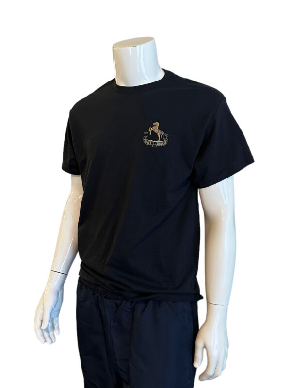 T-Shirt with Embrodered Collar Dog