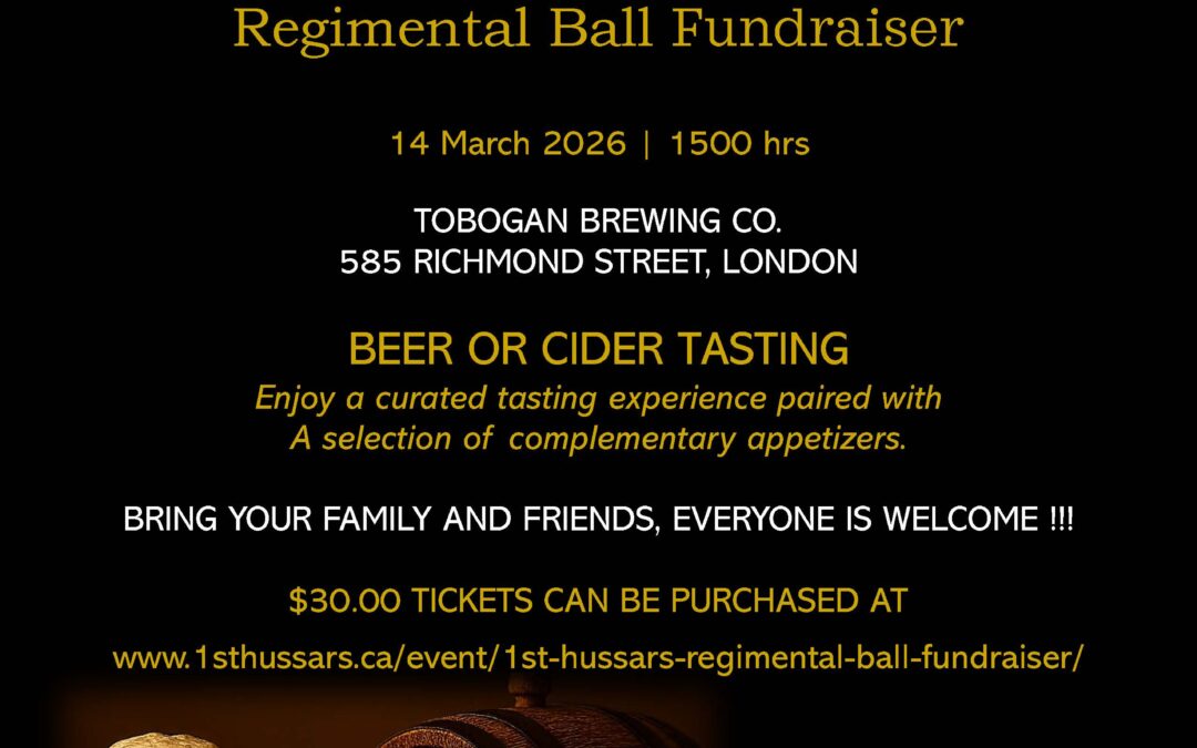 Regimental Ball Fundraiser at the Toboggan Brewery